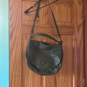 Coach army green bag